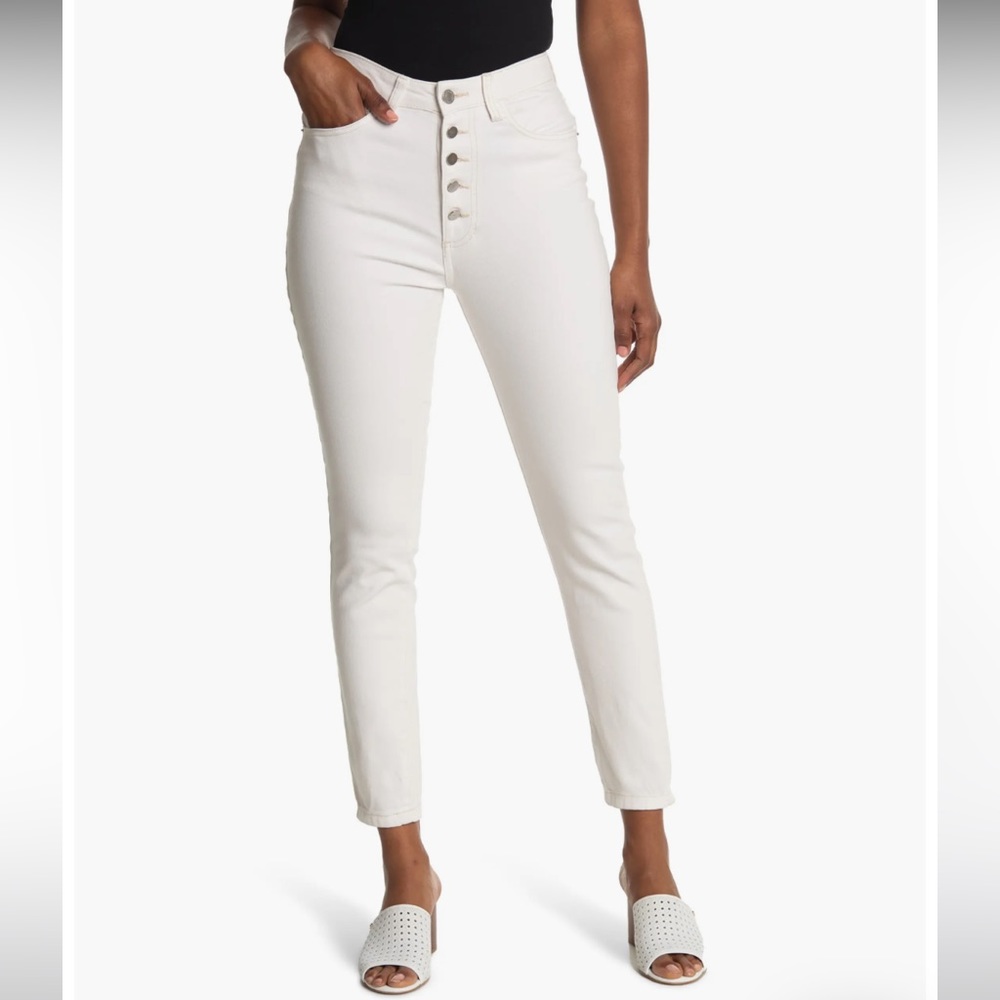 NWT WeWoreWhat Womens The Danielle High Rise Vintage Straight Leg Jeans Size 28